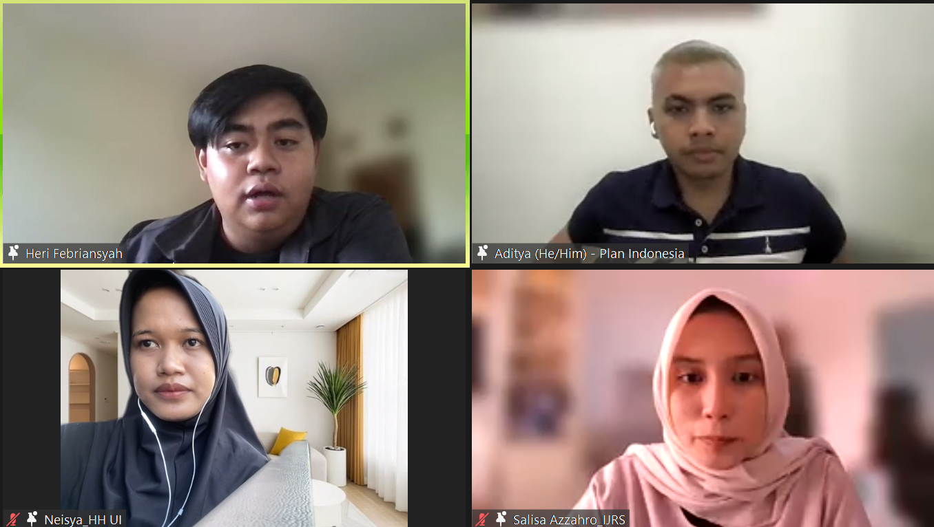 Narasumber dalam acara Temu Bulanan PlaNet plan Indonesia tentang kekerasan seksual