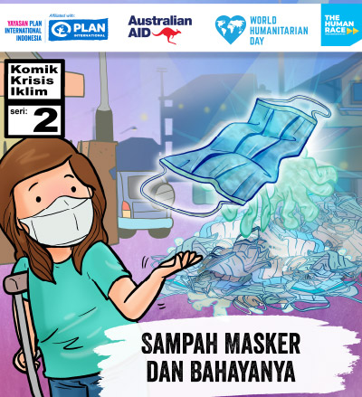 Komik Krisis Iklim: Sampah Masker dan Bahayanya