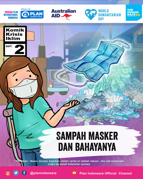 Komik Krisis Iklim: Sampah Masker dan Bahayanya